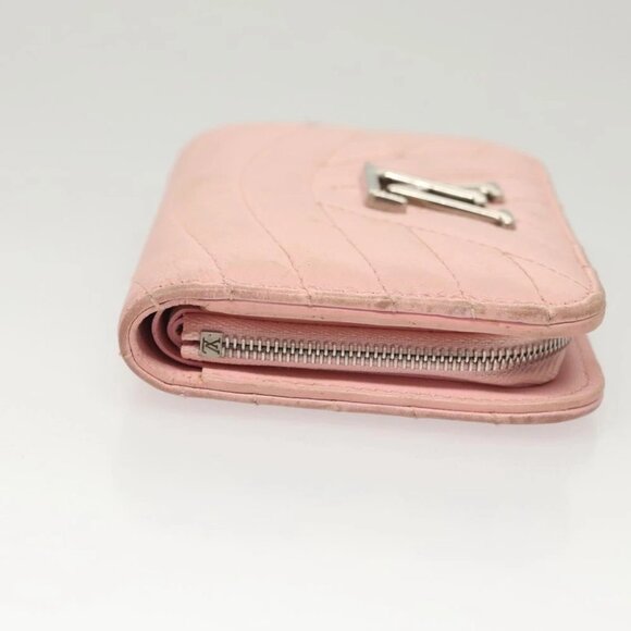 LOUIS VUITTON New Wave Zipto Compact Wallet Leather Pink M63791 LV Auth - Picture 5 of 13